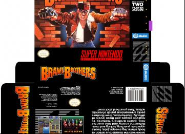 BRAWL BROTHERS CAJA BOX PLANTILLA SNES
