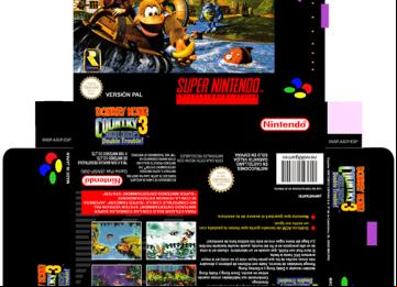 DONKEY KONG COUNTRY 3 PAL ESPAÑA SNES SUPER NINTENDO CAJA BOX PORTRAIT RETRO REPRO