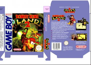 DONKEY KONG LAND 2 GAME BOY CAJA PAL ESPAÑA BOX