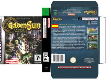 GOLDEN SUN 2 CAJA RETRO BOX REPRO GAME BOY ADVANCE 