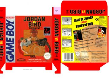 JORDAN VS BIRD CAJA BOX GAME BOY GB GAMEBOY PAL ESPAÑA CAJA BOX PORTRAIT RETRO REPRO