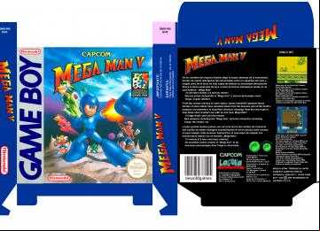 MEGA MAN 5 GAME BOY PAL EUR ESP CAJA BOX